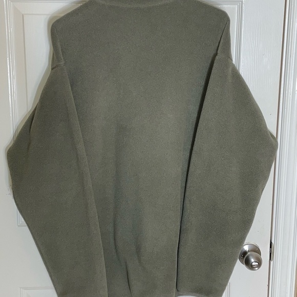 Vintage Patagonia Synchilla Fleece Olive Pullover 1/4 Zip Sweatshirt  X-Large‌ - Picture 4 of 8